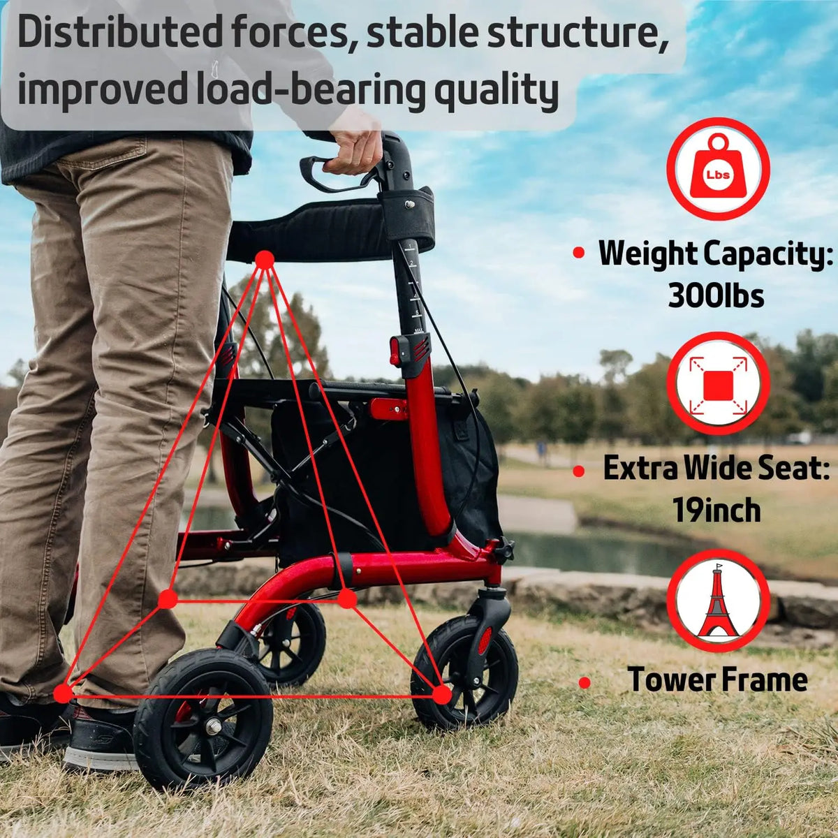 Henmnii Freedom Rollator - Empowering Independence